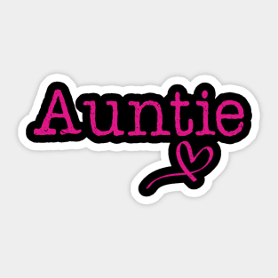 Auntie heart Love Auntie Gift Sticker